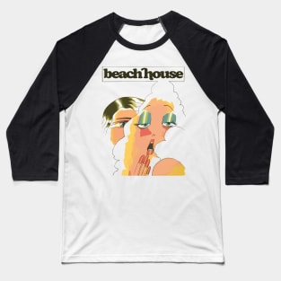 Beach House •  • Retro Style Original Fan Design Baseball T-Shirt